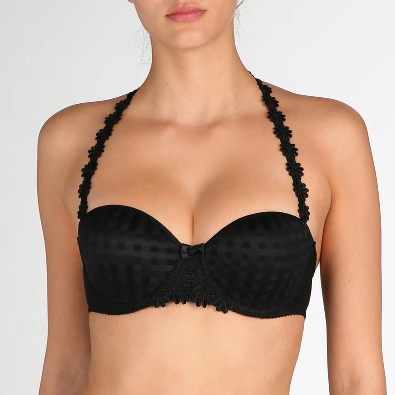 Marie Jo – Avero gepolsterter BH, trägerlos, Schwarz