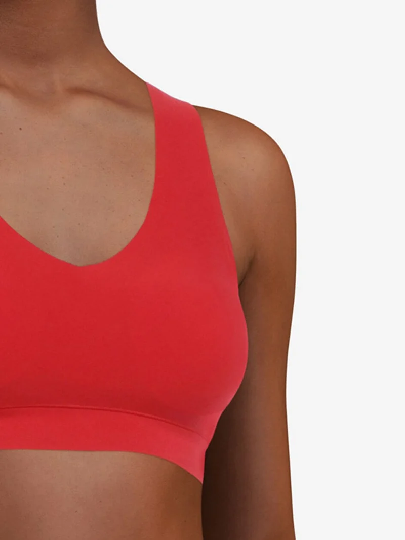 Chantelle - Wattiertes Softstretch-Top in Mohnrot