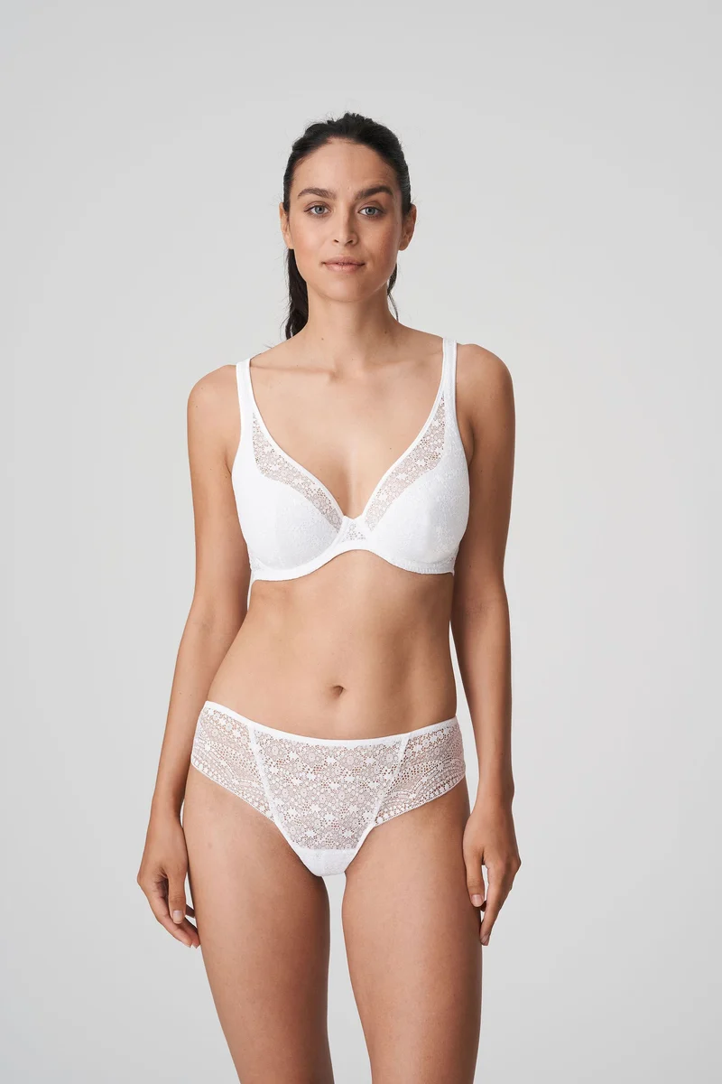 Primadonna Twist – Epirus Halbwattierter Plunge-BH Weiß