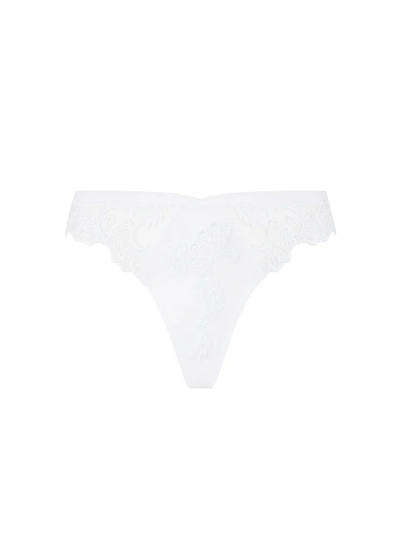 Lise Charmel – Dressing Floral Thong Blanc