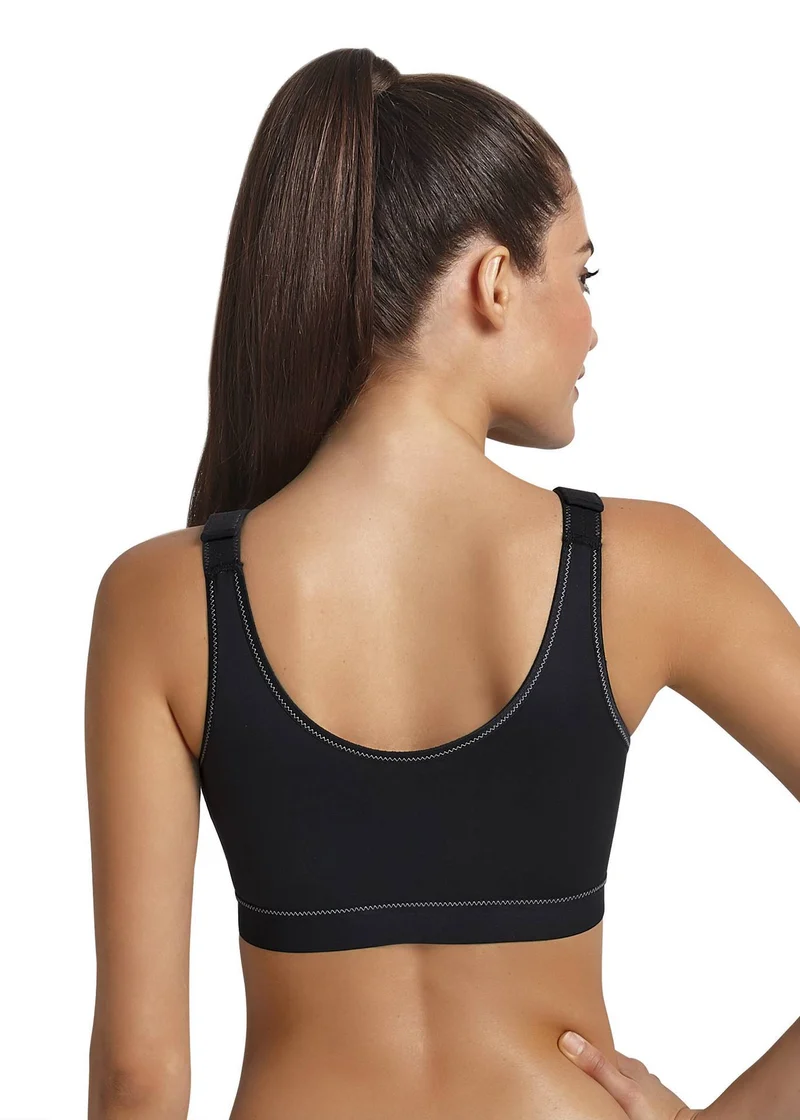 Anita Active - Frontline Sport-BH mit Frontverschluss Schwarz