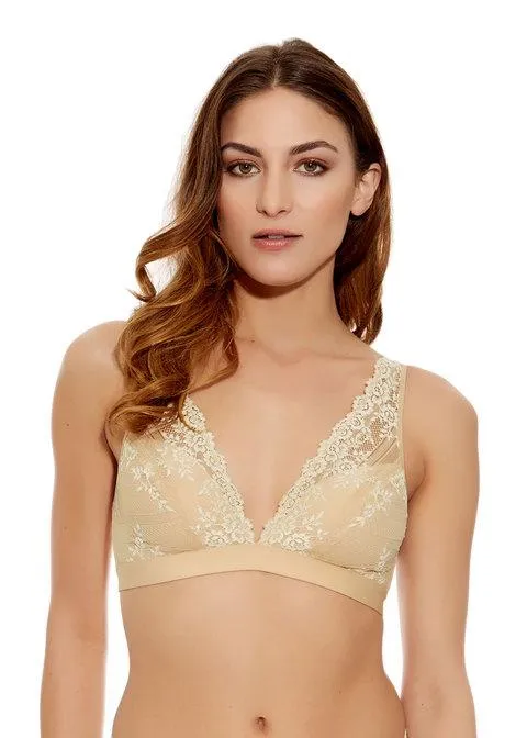 Wacoal - Embrace Lace Soft Cup BH Naturally Nude / Elfenbein