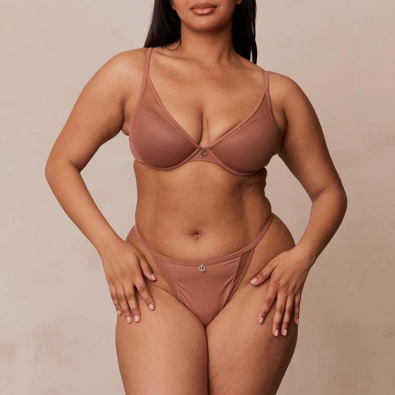 Classic Plunge T-shirt Bra - Mocha