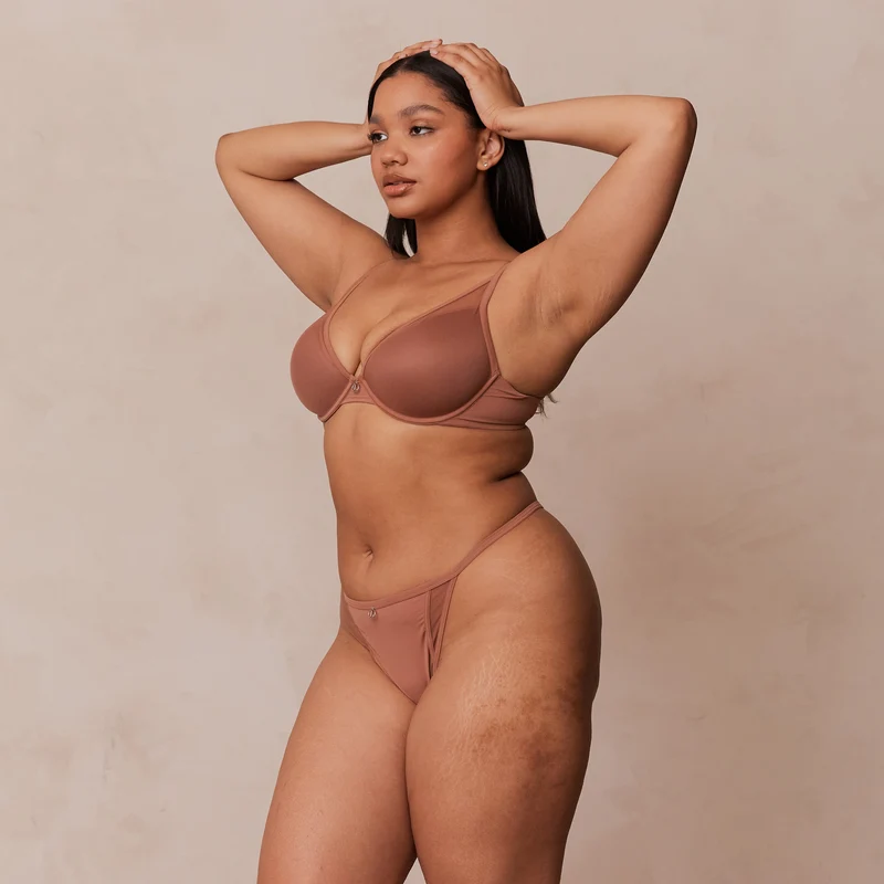 Classic Plunge T-shirt Bra - Mocha