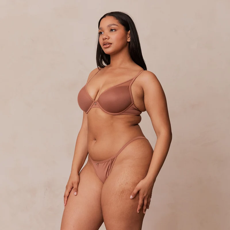 Classic Plunge T-shirt Bra - Mocha
