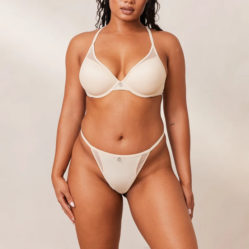 Classic Plunge T-shirt Bra - Latte