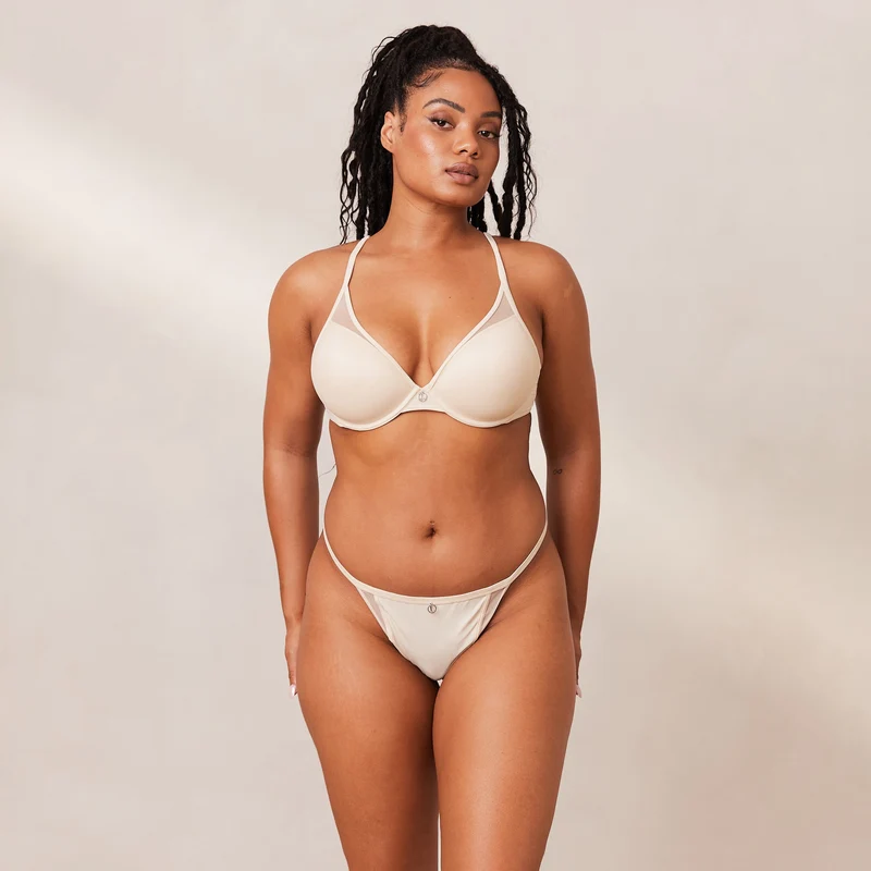Classic Plunge T-shirt Bra - Latte