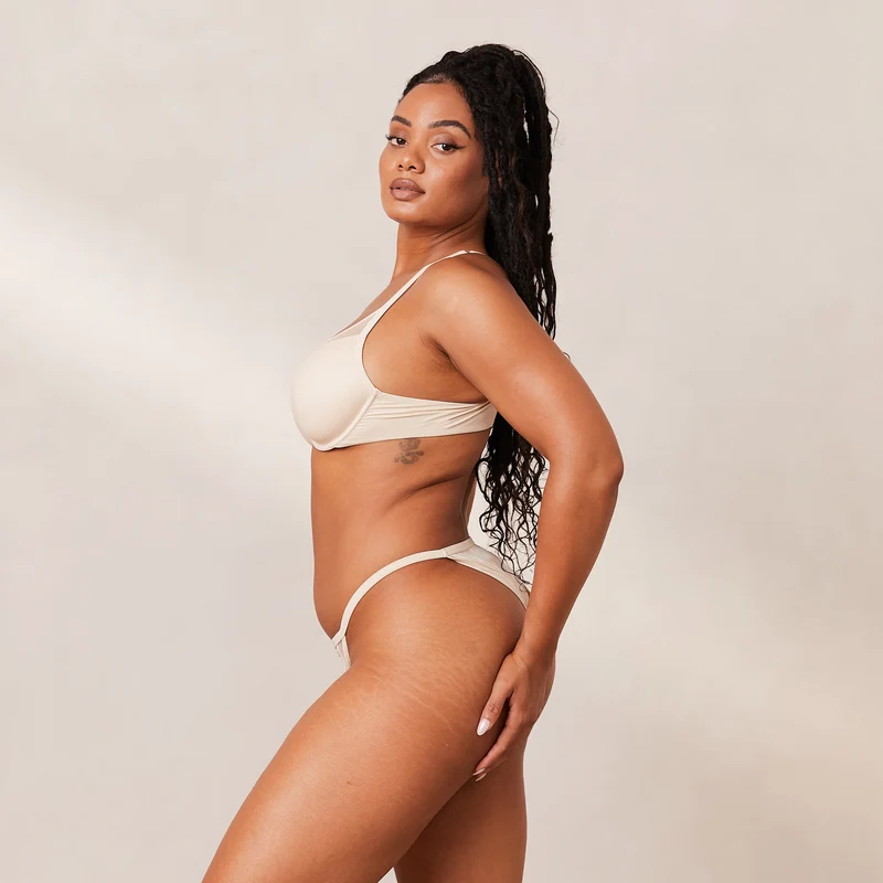 Classic Plunge T-shirt Bra - Latte