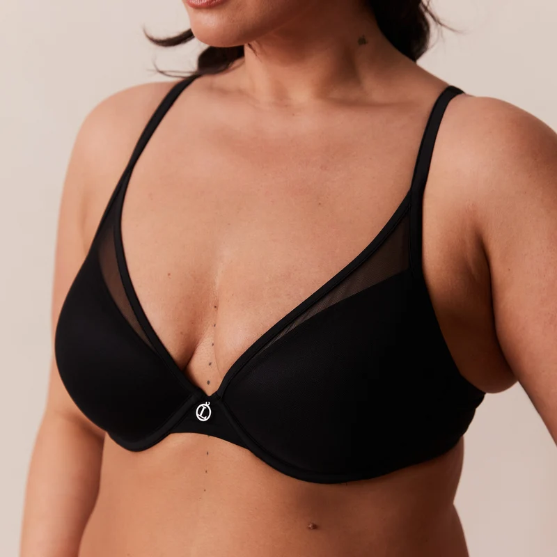 Classic Plunge T-shirt Bra - Black