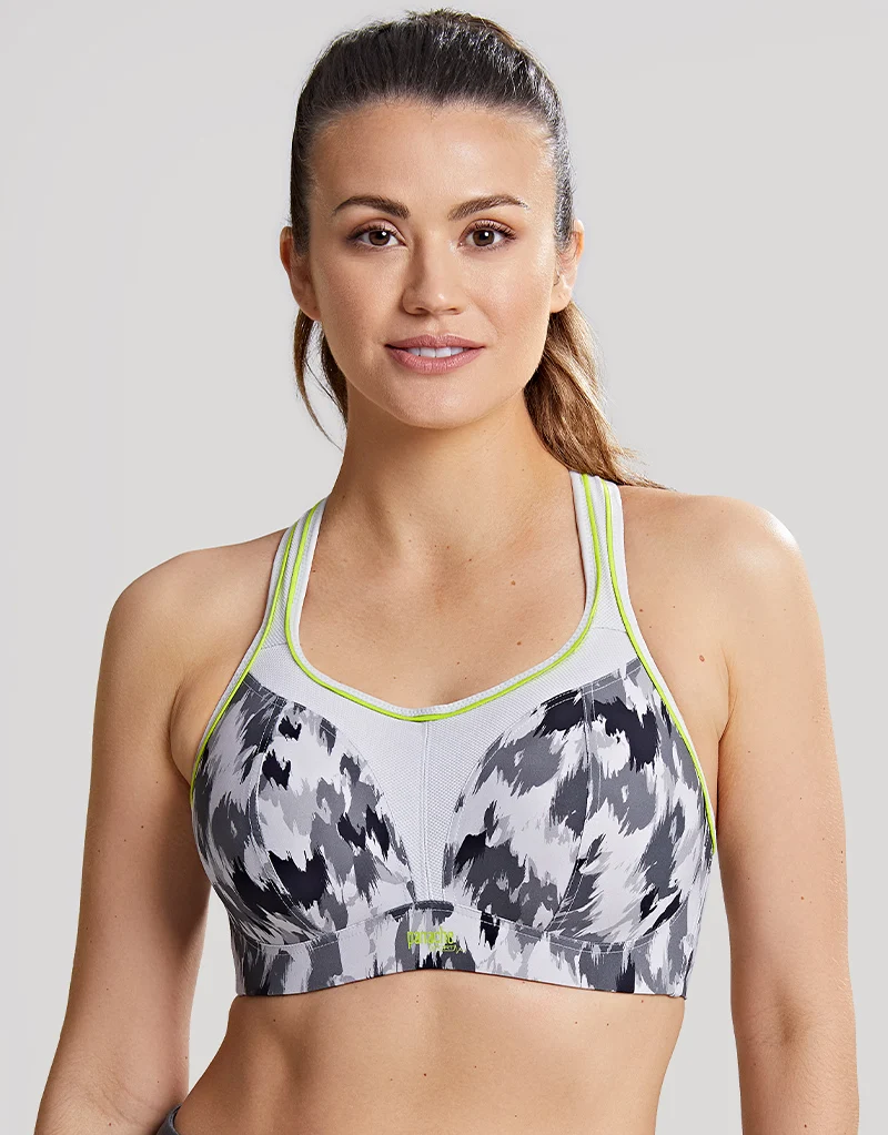 Panache Non Wired Sports Bra Grey Animal