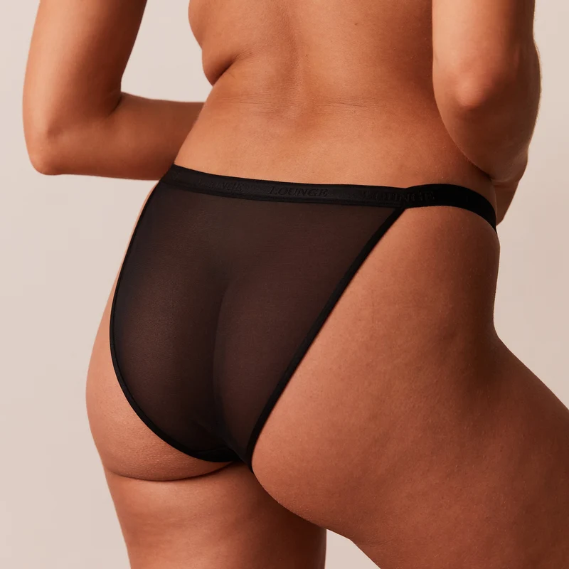 Smooth Mesh T-shirt Bra - Black