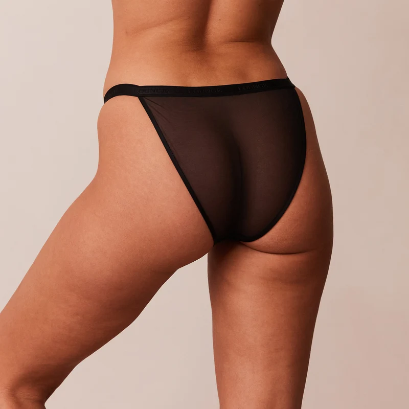 Smooth Mesh Briefs - Black