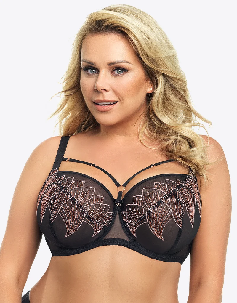 Gorsenia Modena Balconette Bra Black
